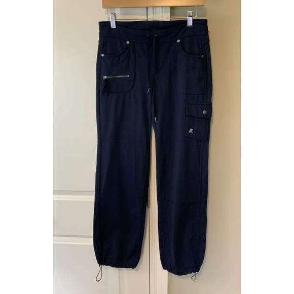 SOLD ATHLETA Bettona Boyfriend Pant Black Hiking - Picture 2 of 5